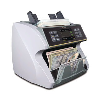 Kolibri KBR1500V2 Mixed Denomination Cash Counter, 1,200 Bills/min, 9.5 x 11 x 10.4, Gray (KIBKBR1500V2)