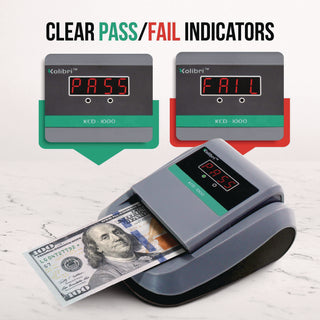 Kolibri KCD-1000 Counterfeit Detector, Dimensional, Image, IR, MG, MT, Thickness, UV and Watermark Detection, US Currency (KIBKCD1000)