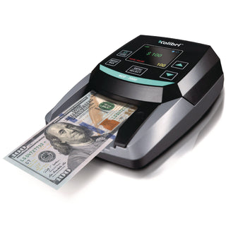 Kolibri KCD-2000 Counterfeit Detector, IR Detector; Magnetic Strip Detection; UV Light, U.S. Currency, 5 x 6 x 5, Black/Gray (KIBKCD2000)
