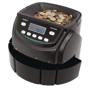 Kolibri KCS-2000 Coin Sorter, 300 Coins/min, 10 x 11.6 x 13.6, Black (KIBKCS2000)