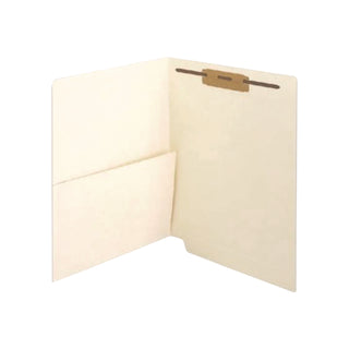 Medical Arts Press® Reinforced End Tab File Folder, with Top Fastener and Pocket, Letter Size, Manila, 50/Box (MAQ31466)