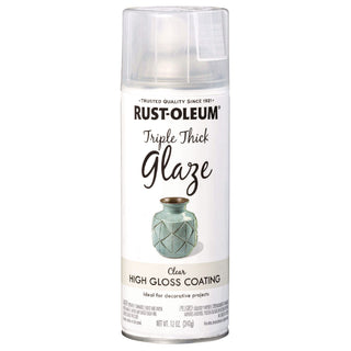Rust-Oleum® Specialty Triple Thick Glaze Spray Paint, High Gloss Clear, 12 oz Aerosol Can (RST301416EA)