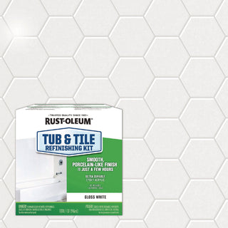 Rust-Oleum® Specialty Tub and Tile Refinishing Kit, Gloss White, Quart (RST384165EA)