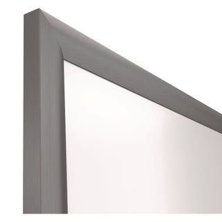 TRU RED™ Magnetic Porcelain Dry Erase Board, 96" x 48", White Surface, Gray/Natural Aluminum Frame (TUDTR61188)
