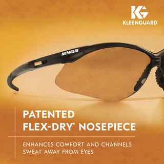 KleenGuard™ Nemesis Safety Glasses, Black Frame, Indoor/Outdoor Lens (ANS25685)