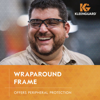KleenGuard™ Nemesis Safety Glasses, Black Frame, Indoor/Outdoor Lens (ANS25685)