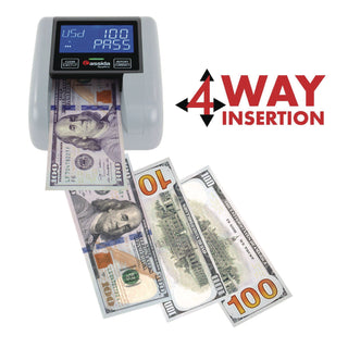 Cassida Quattro Counterfeit Detector, Infrared; Magnetic Strip Detection; Magnetic Thread Security; UV Light, U.S. Currency (CIAQUATTRO)