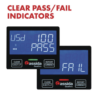 Cassida Quattro Counterfeit Detector, Infrared; Magnetic Strip Detection; Magnetic Thread Security; UV Light, U.S. Currency (CIAQUATTRO)