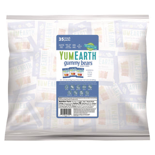 YumEarth Gummy Bears, Assorted Flavors, 0.7oz Bag, 35/Carton (GRR22002292)