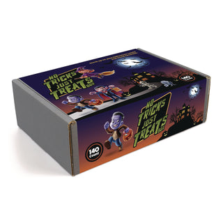 Snack Box Pros No Tricks Just Treats Halloween Box, Assorted Varieties, 140 Count (GRR70000084)