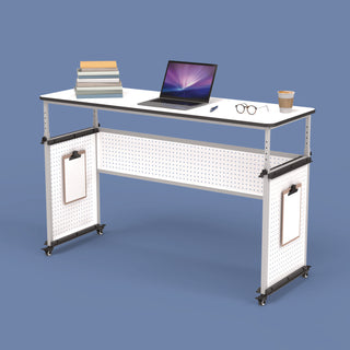 Luxor Modular Teacher's Desk, 60.25 x 21 x 32 to 38, White (LXODTTB002)