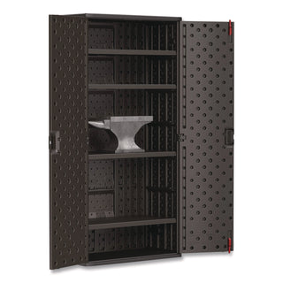 Suncast Commercial® Mega Tall Storage Cabinet, 40 x 20.25 x 80.25, Gray (SUABMCCPD8004)