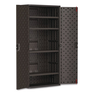 Suncast Commercial® Mega Tall Storage Cabinet, 40 x 20.25 x 80.25, Gray (SUABMCCPD8004)
