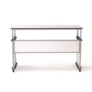 Luxor Modular Teacher's Desk, 60.25 x 21 x 32 to 38, White (LXODTTB002)