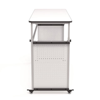 Luxor Modular Teacher's Desk, 60.25 x 21 x 32 to 38, White (LXODTTB002)