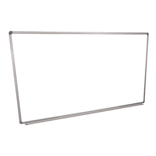 Luxor Wall-Mounted Magnetic Whiteboard, 72" x 40", White Surface, Silver Aluminum Frame (LXOWB7240W)