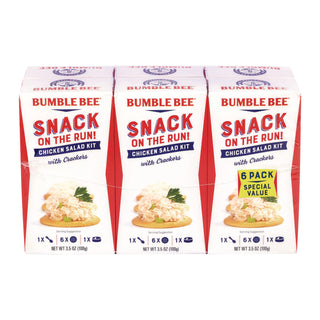 Bumble Bee® Snack on the Run Chicken Salad Kit with Crackers, 3.5 oz Box, 6/Carton (GRR22002355)
