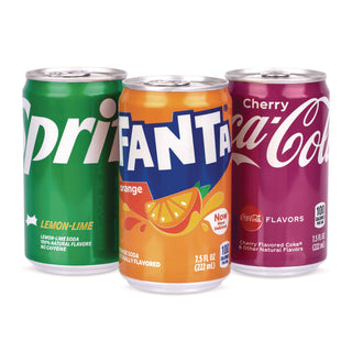 Coca-Cola® Mini Cans Variety Pack, Assorted Flavors, 7.5 oz Can, 30/Carton (GRR22002379)