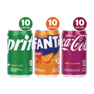 Coca-Cola® Mini Cans Variety Pack, Assorted Flavors, 7.5 oz Can, 30/Carton (GRR22002379)