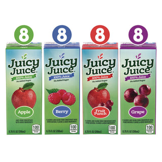 Juicy Juice® Juice Box Variety Pack, Assorted Flavors, 6.75 oz Box, 32/Carton (GRR22002370)
