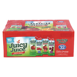 Juicy Juice® Juice Box Variety Pack, Assorted Flavors, 6.75 oz Box, 32/Carton (GRR22002370)