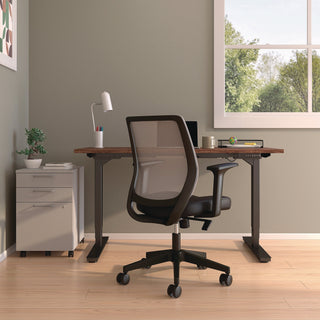 Alera® Wessex Ergonomic Fabric Mesh Swivel Task Chair, Supports Up to 275 lbs, 17.09 to 20.83 Seat Height, Black Seat/Back/Base (ALEWX42BME17)
