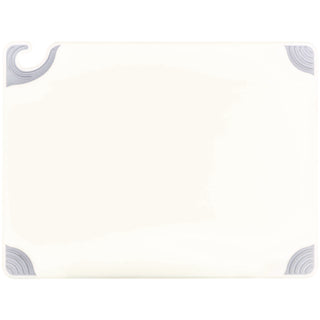 San Jamar® Saf-T-Grip Cutting Board, Plastic, 24 x 18 x 0.5, White (SJMCBG182412WH)