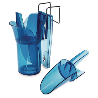 San Jamar® Saf-T-Scoop and Guardian System for Ice Machines, 12 oz to 16 oz Ice Scoop, Transparent Blue, 50/Carton (SJMSI7000)