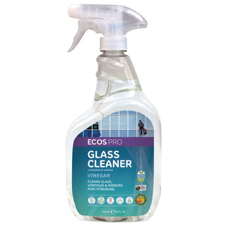 ECOS® PRO Glass Cleaner, Vinegar Scent, 32 oz Spray Bottle, 6/Carton (EOPPL93006CT)