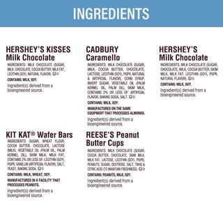 Hershey®'s Assorted Minis Value Pack, Assorted Chocolates, 63.4 oz Bag, 230 Pieces (GRR22002450)