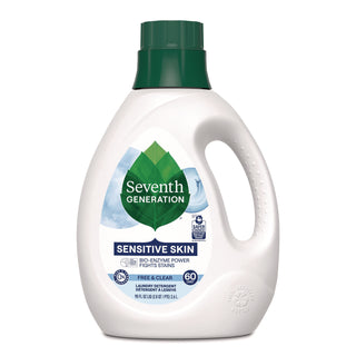 Seventh Generation® Natural Liquid Laundry Detergent, Sensitive Skin Free and Clear, 90 oz Bottle, 4/Carton (SEV68748039)