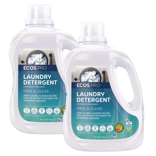 ECOS® PRO Laundry Detergent Liquid, Free and Clear, 170 oz Jug, 2/Carton (EOPPL937102CT)
