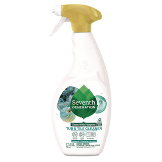 Seventh Generation® Professional Tub and Tile Cleaner, Emerald Cypress and Fir Scent, 26 oz Spray Bottle, 8/Carton (SEV67662077)