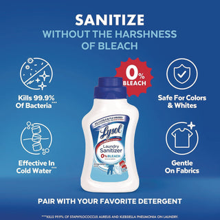 LYSOL® Brand Laundry Sanitizer, Crisp Linen Scent, 21 oz Bottle, 6/Carton (RAC56374CT)