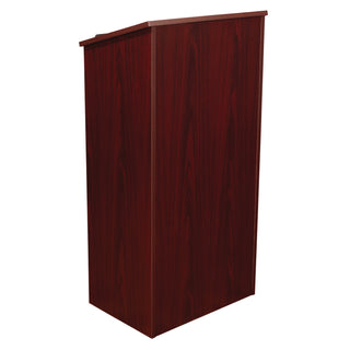 Oklahoma Sound® Full Floor Lectern, 23 x 16 x 46.5, Mahogany (NPS222MY)