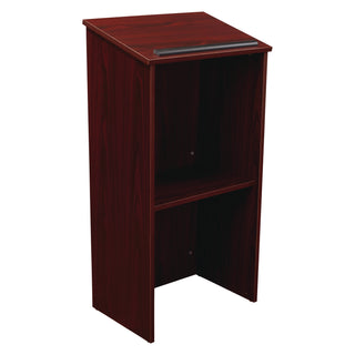 Oklahoma Sound® Full Floor Lectern, 23 x 16 x 46.5, Mahogany (NPS222MY)