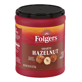 Folgers® Coffee, Toasty Hazelnut, 9.6 oz Can (FOLSMU11037)
