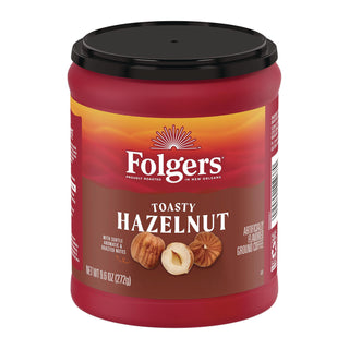 Folgers® Coffee, Toasty Hazelnut, 9.6 oz Can (FOLSMU11037)