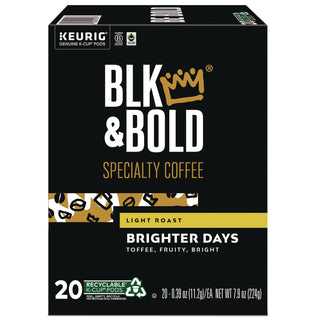 BLK & Bold® Brighter Days Coffee K-Cups, 20/Box (BKD5000372406)