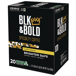 BLK & Bold® Brighter Days Coffee K-Cups, 20/Box (BKD5000372406)