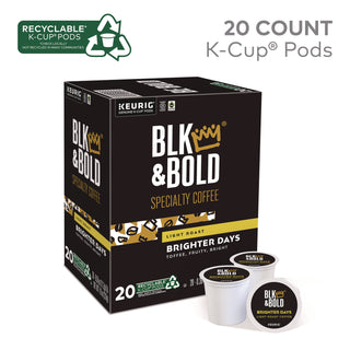 BLK & Bold® Brighter Days Coffee K-Cups, 20/Box (BKD5000372406)