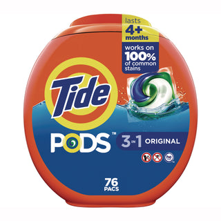 Tide® PODS Laundry Detergent, Tide Original, 76 Pods (PGC09165)