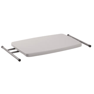 NPS® Height Adjustable Personal Folding Table, Rectangular, 20 x 30 x 27.87, Speckled Gray Top, Gray Base/Legs (NPSPT3020)