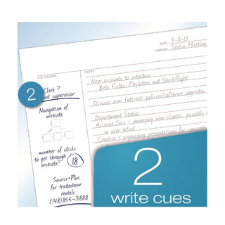 TOPS™ FocusNotes Filler Paper, 3-Hole Punched, 8.5 x 11, Cornell Rule, 100/Pack (TOP62354)