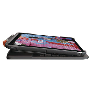 Logitech® Slim Folio Plastic Keyboard Case for iPad 7th, 8th Generation, Graphite (LOG24428106)