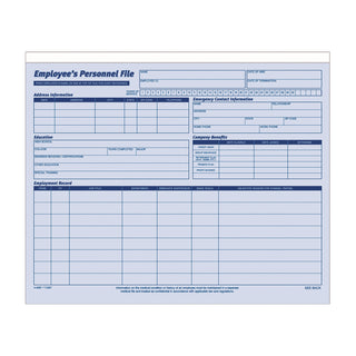 Adams® Personnel File Folder, 11 3/4&quot; x 9 5/8&quot; (ABF9287)