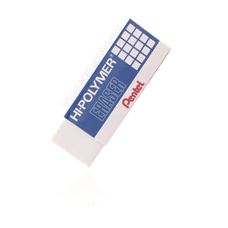 Pentel® Hi-Polymer Eraser Assortment, (4) Pencil Caps/(1) Large Block/(1) Small Block, White, 6/Pack (PENZEH2510BP)