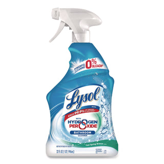 LYSOL® Brand Bathroom Cleaner with Hydrogen Peroxide, Cool Spring Breeze, 32 oz Trigger Spray Bottle (RAC99828EA)