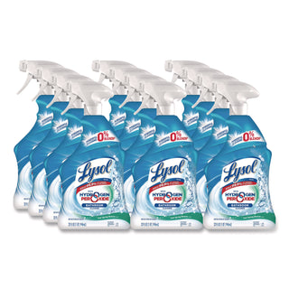 LYSOL® Brand Bathroom Cleaner with Hydrogen Peroxide, Cool Spring Breeze, 32 oz Trigger Spray Bottle, 12/Carton (RAC99828CT)
