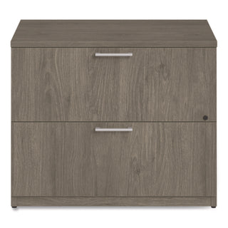 Alera® Alera Seville Series Lateral File Cabinet, 2 Legal-Size File Drawers, Walnut, 36" x 24" x 29" (ALESVLF3624WA)
